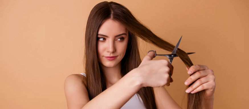 cutting hair